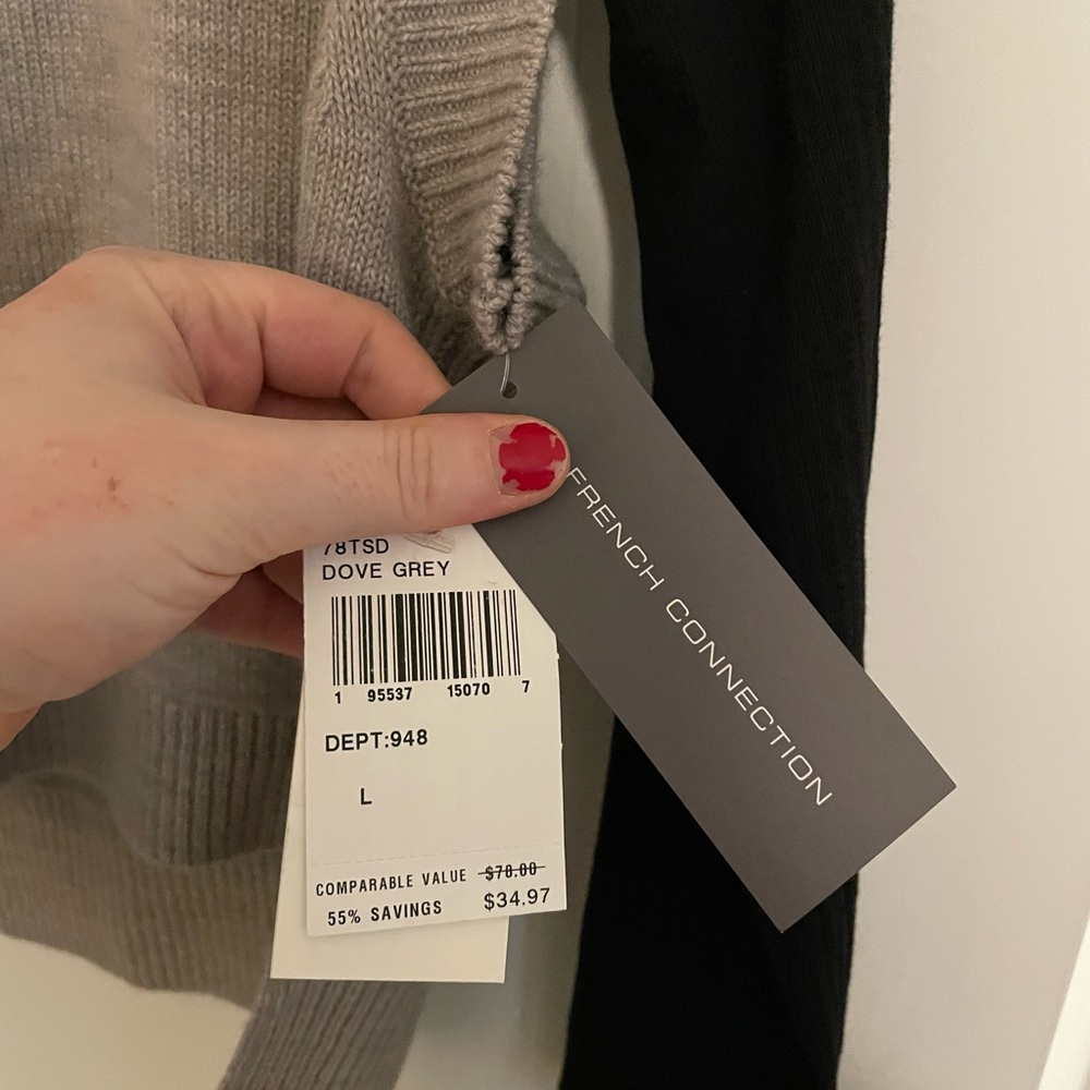 French Connection Dove Grey Women's Sweater